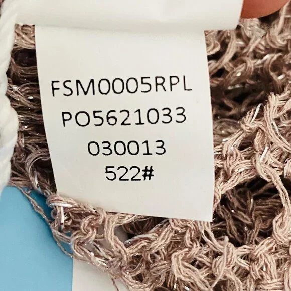 Cupshe Light Purple Crochet Shimmer Knit Fringe Open Front Kimono Swim Cover L - Picture 6 of 6